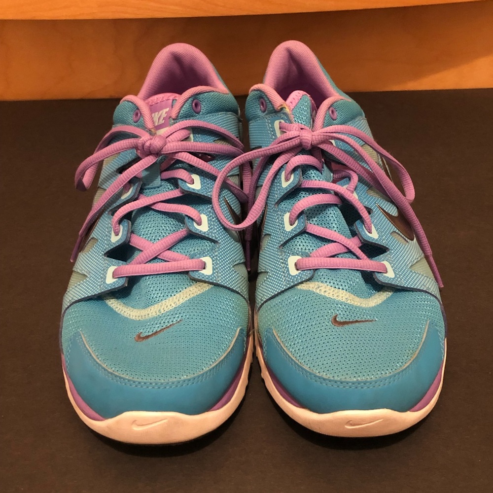 Nike Fit Sole Tennis Shoes Blue & Purple Women’s Size 10